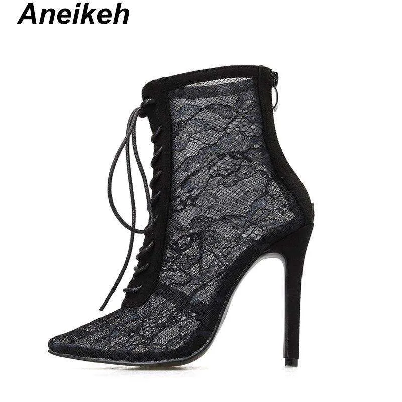 Aneikeh Mesh High Heels