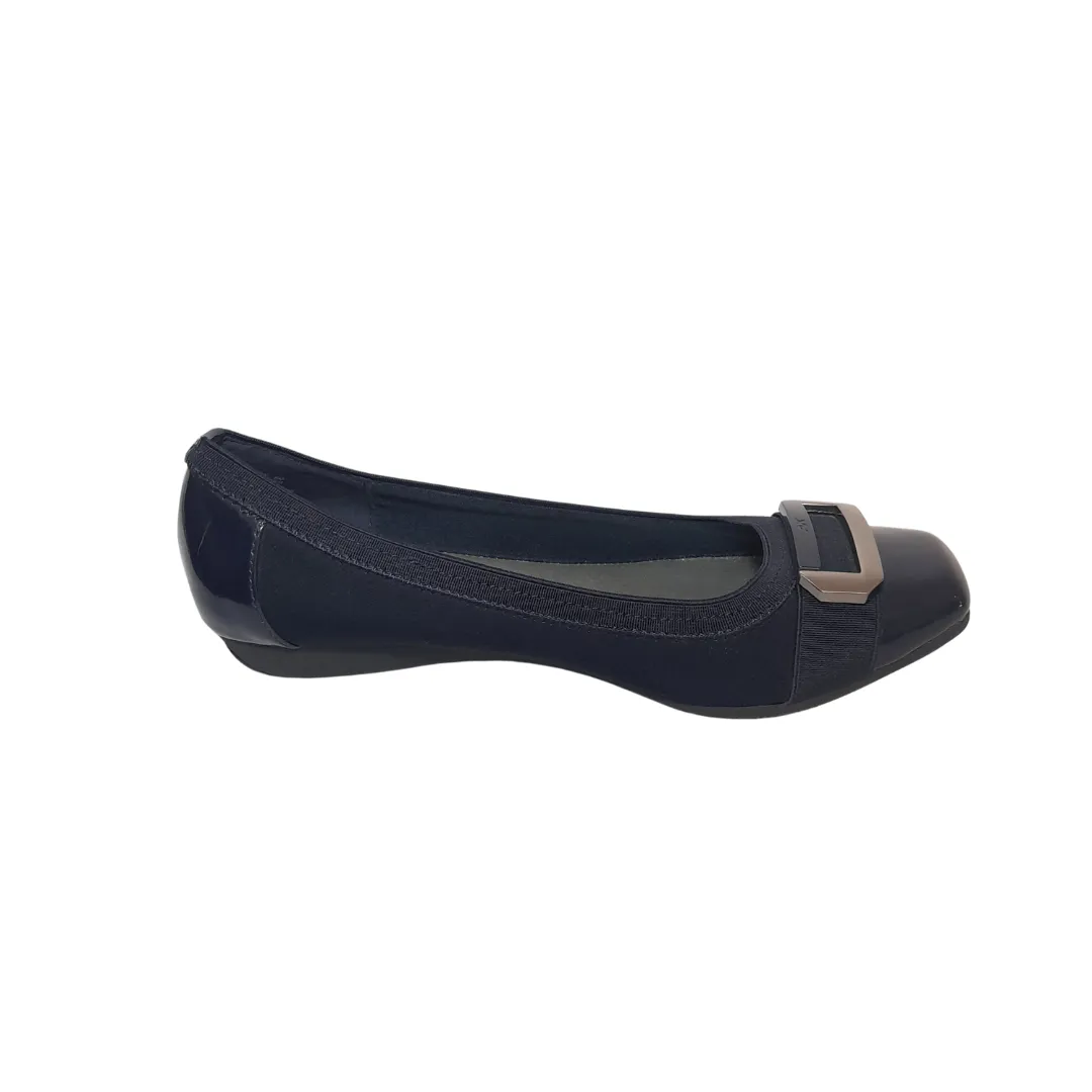 Anne Klein Sport Navy Ballet Flats | Brand New |