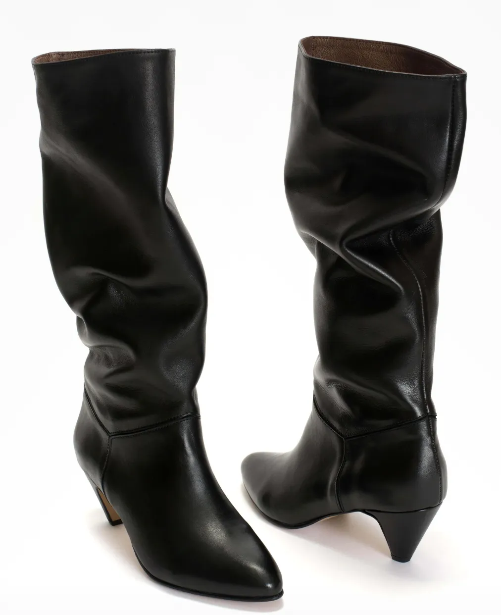 Anonymous Copenhagen Jasmina 50 Stiletto Black Leather Boots