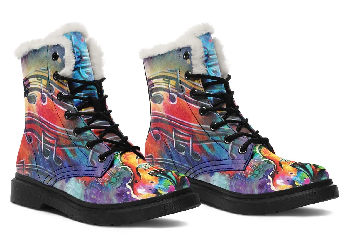 Artistic Violin Winter Boots