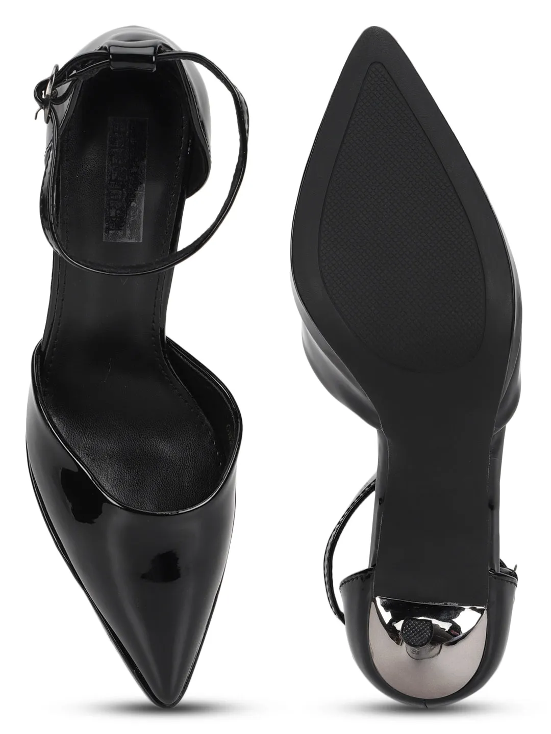 Black Patent Stiletto Sandals (TC-GN22L22-8-BLK)