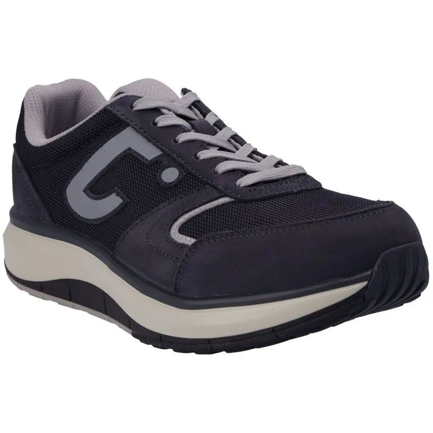 Cancun Men's Leather & Mesh Men's Extra Wide Sneakers