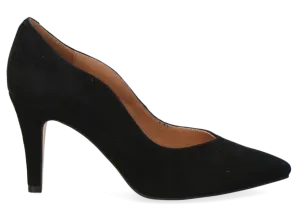 Caprice Ladies Heel Court Suede Shoe 22403 004