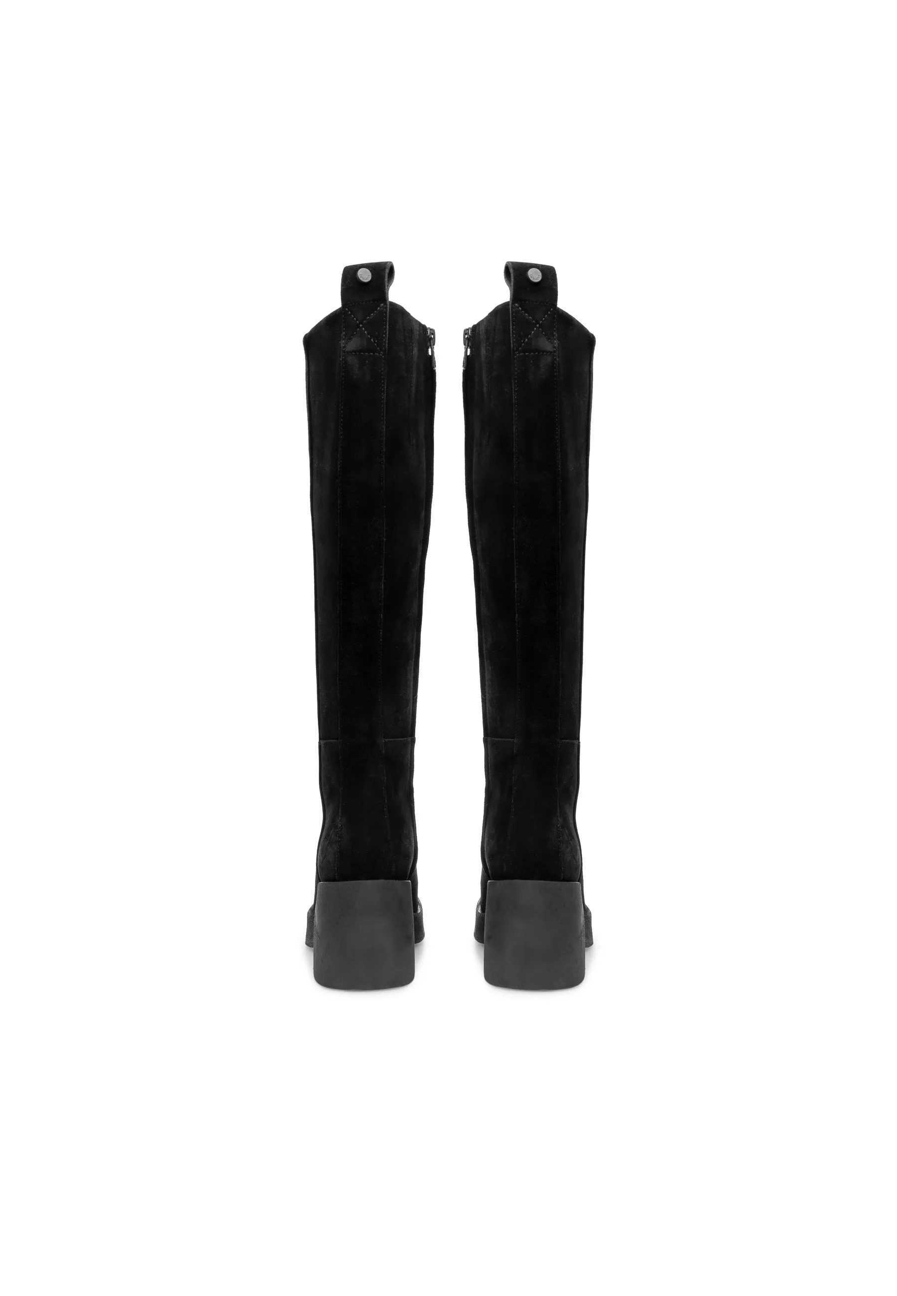 Casemily Black Tall Suede Boots