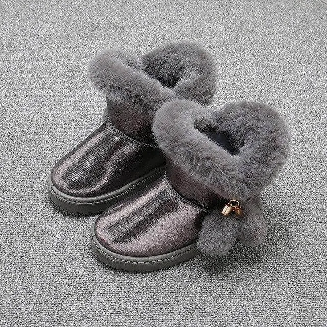 Children Girl Snow Boots Kids Boot Thicken Rubber