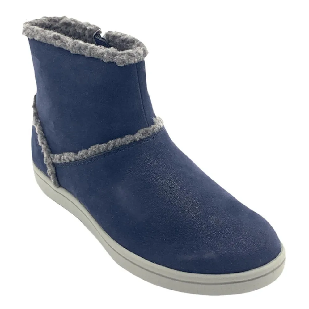 Clarks Step Glow Rose Navy Textile Boot (Women's)