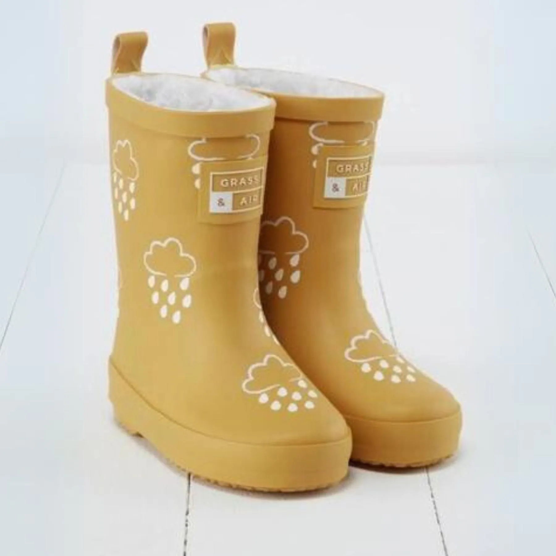 Colour-Changing Fall Rain Boots - Ochre