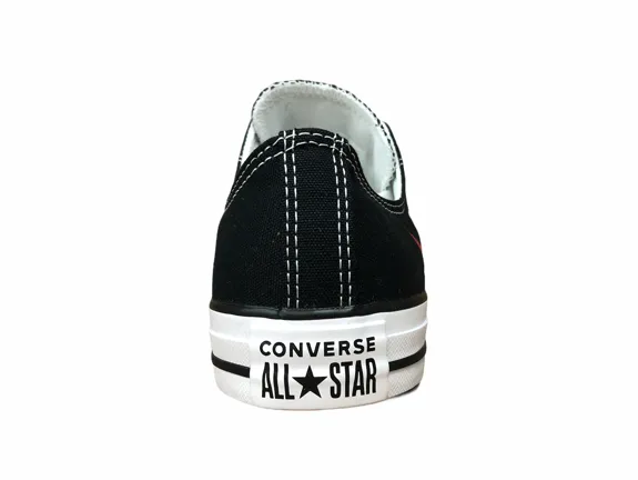 Converse shoe sneakers for adults Ctas OX 166259C orange-red-black flames