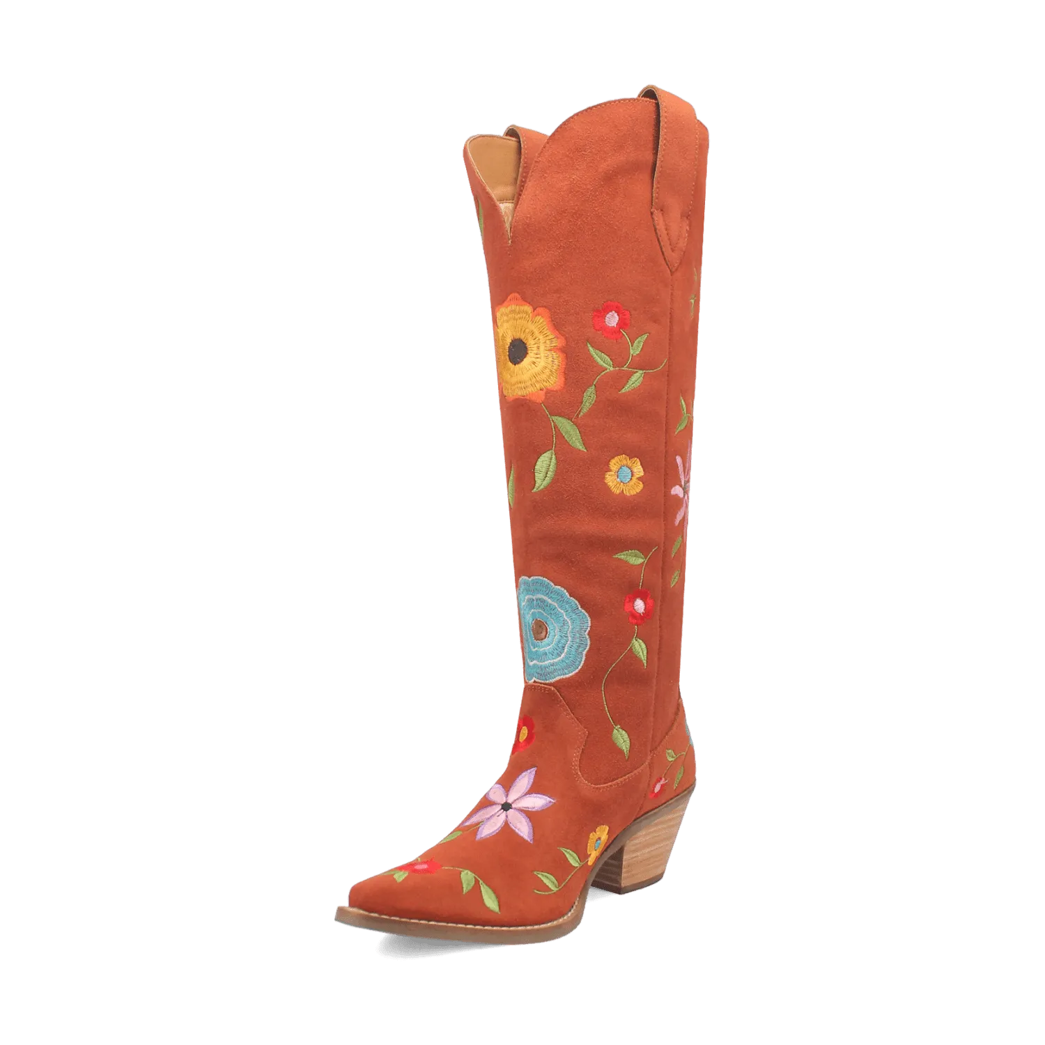 FLOWER POWER SUEDE BOOT