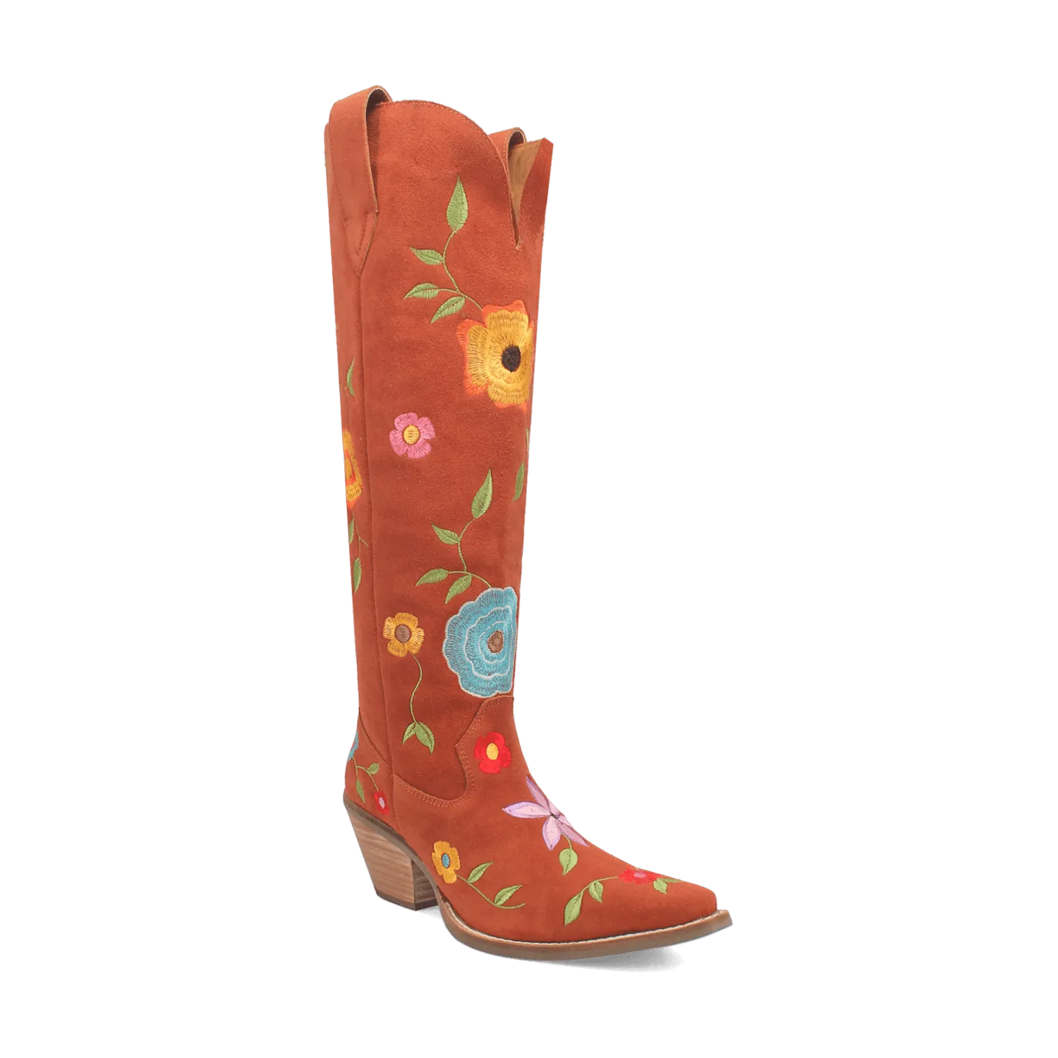 FLOWER POWER SUEDE BOOT