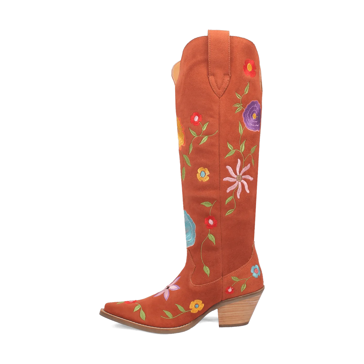 FLOWER POWER SUEDE BOOT