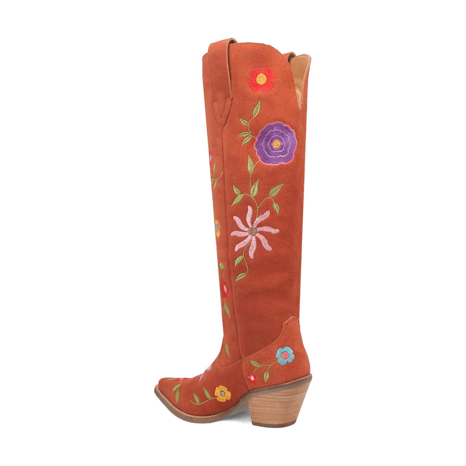 FLOWER POWER SUEDE BOOT