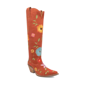 FLOWER POWER SUEDE BOOT