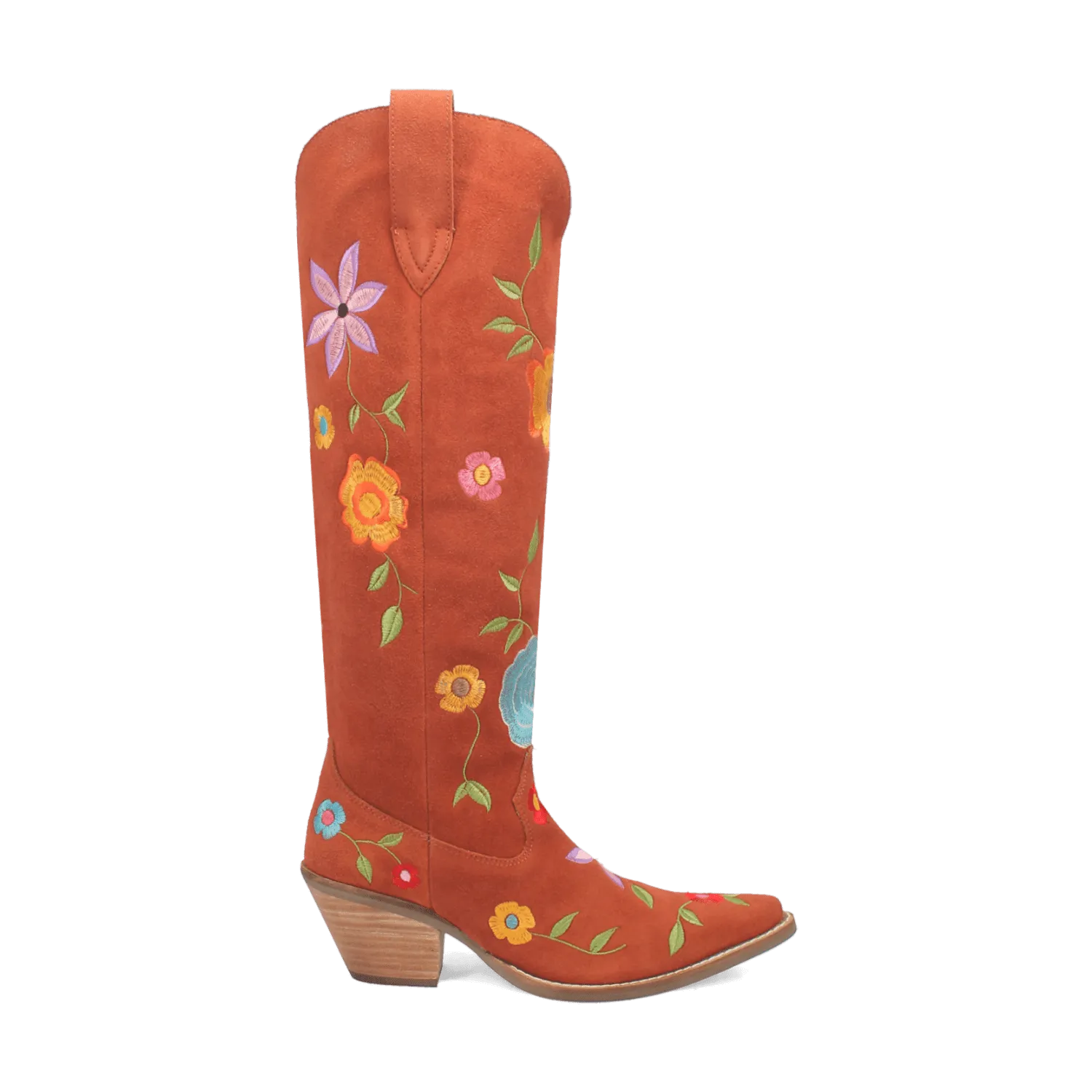 FLOWER POWER SUEDE BOOT