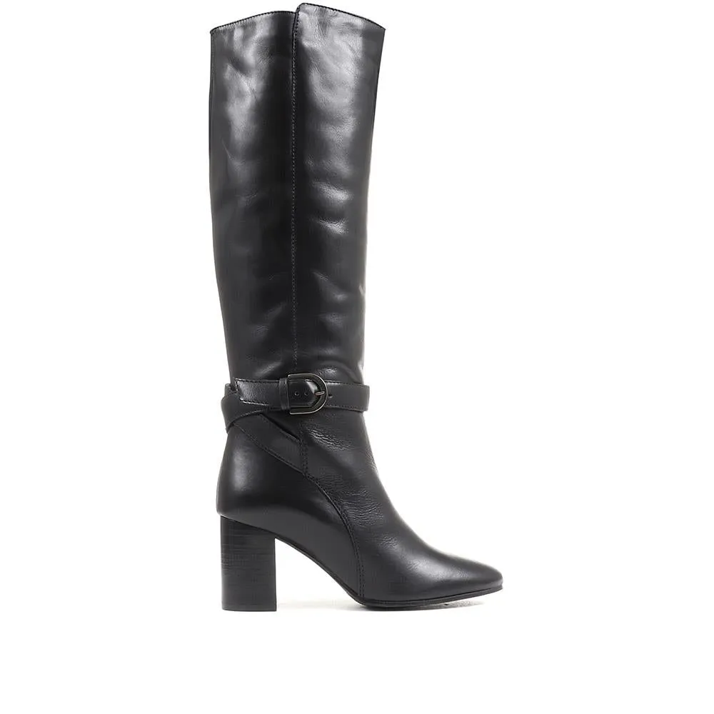 Giovana Leather Knee High Boots - GIOVANA / 322 807