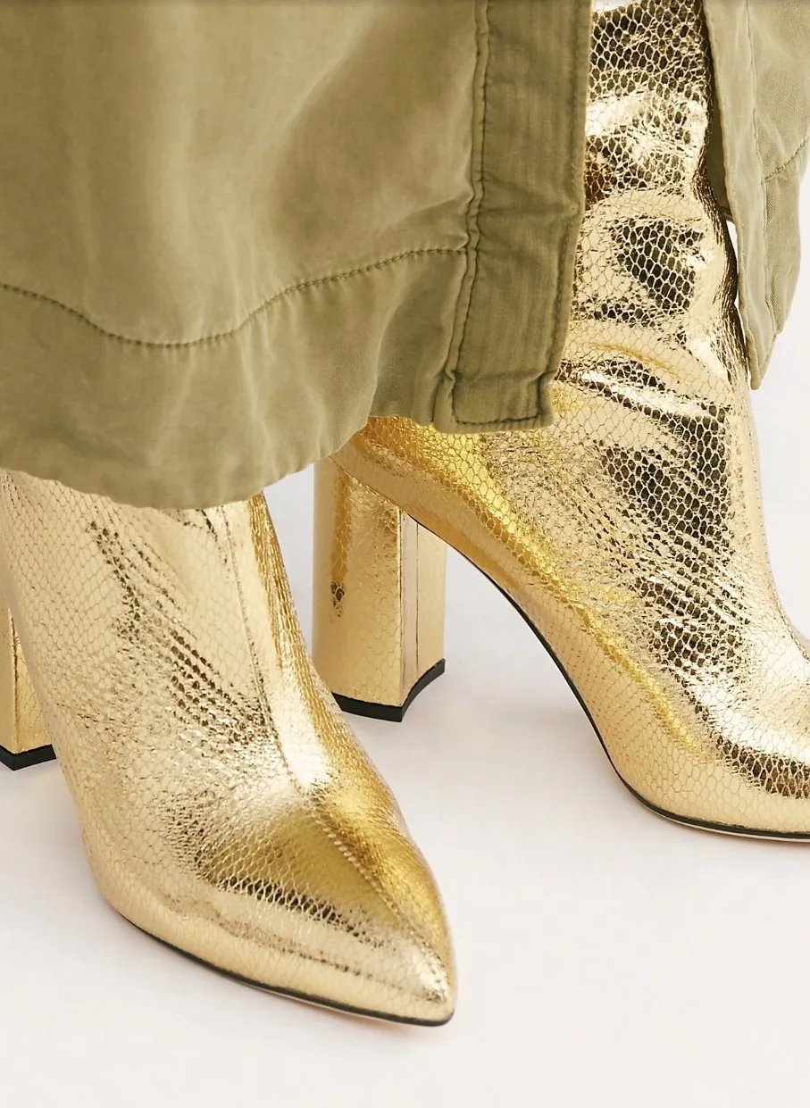 Gold Good Fortunate Tall Boots