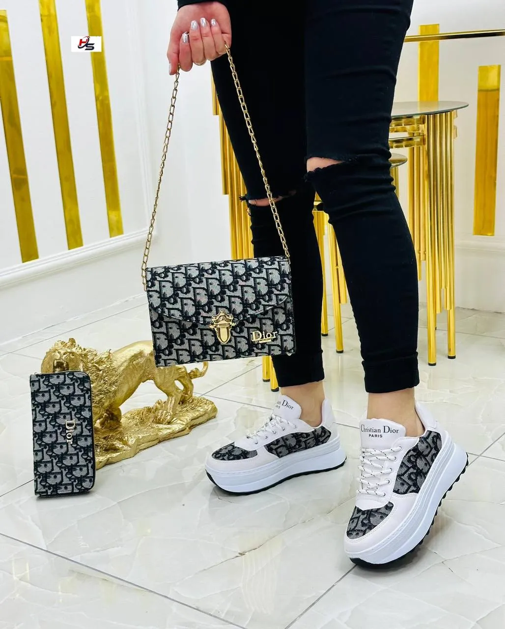 high heels shoes bag set