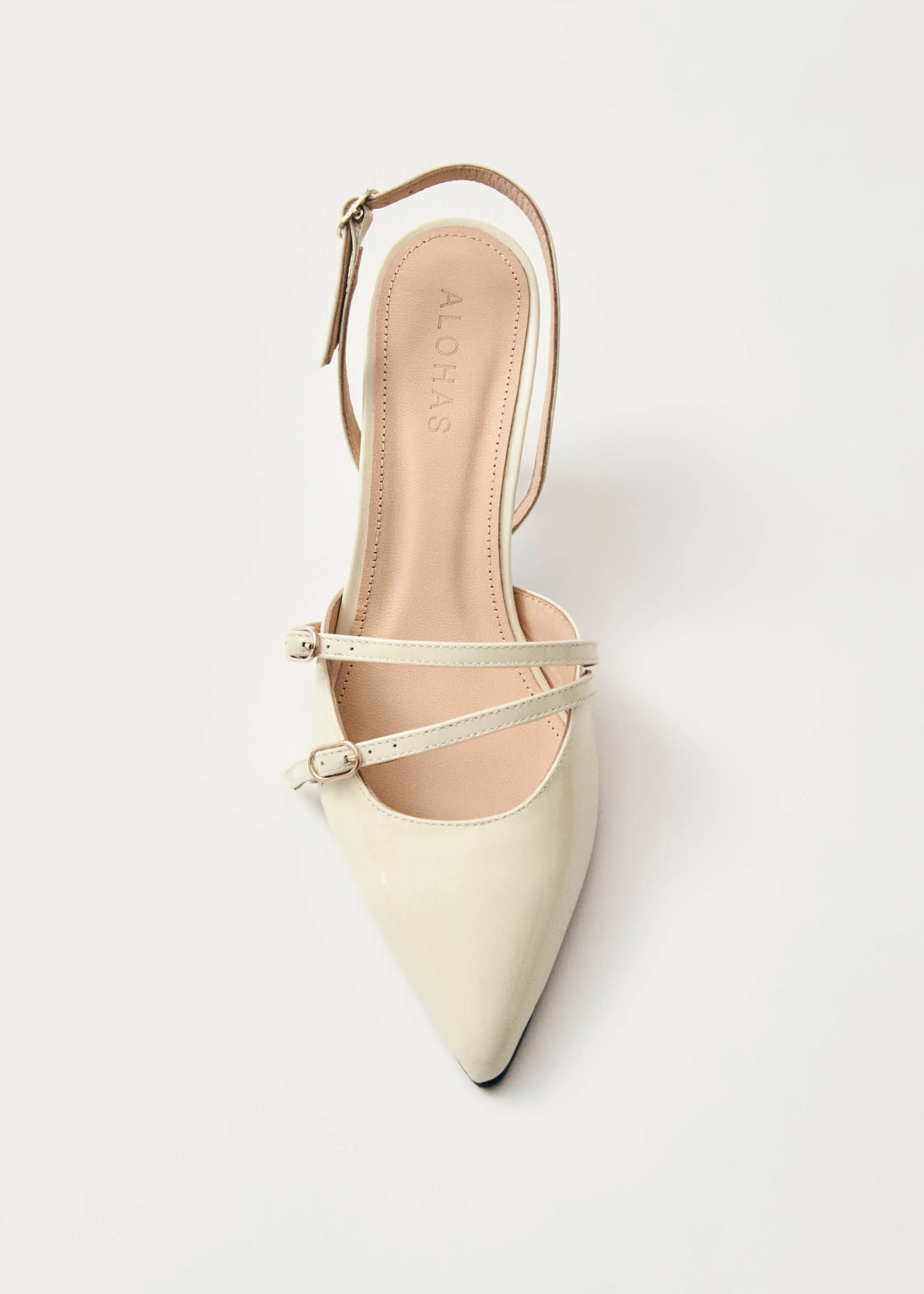 Joelle Onix Cream Leather Pumps