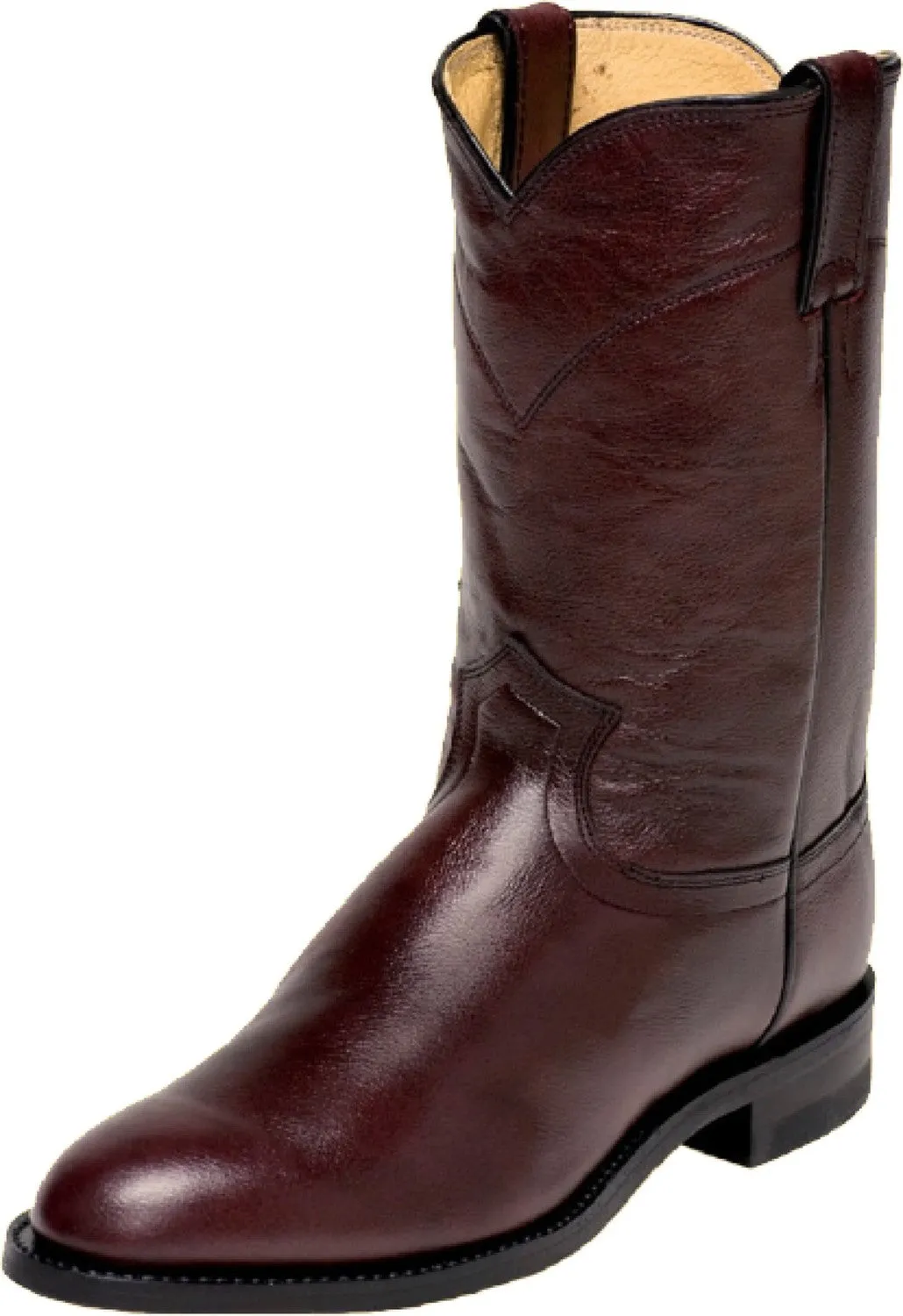 Justin® Men's Jackson Roper Cowboy Boots - Black / Chestnut / Black Cherry