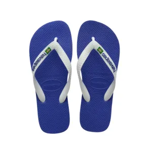 kids marine blue brazil logo sandals