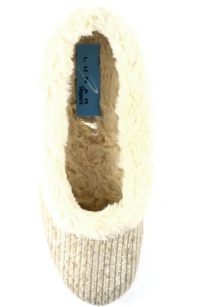 Lunar Ladies Slippers Marlene KLA 172 beige