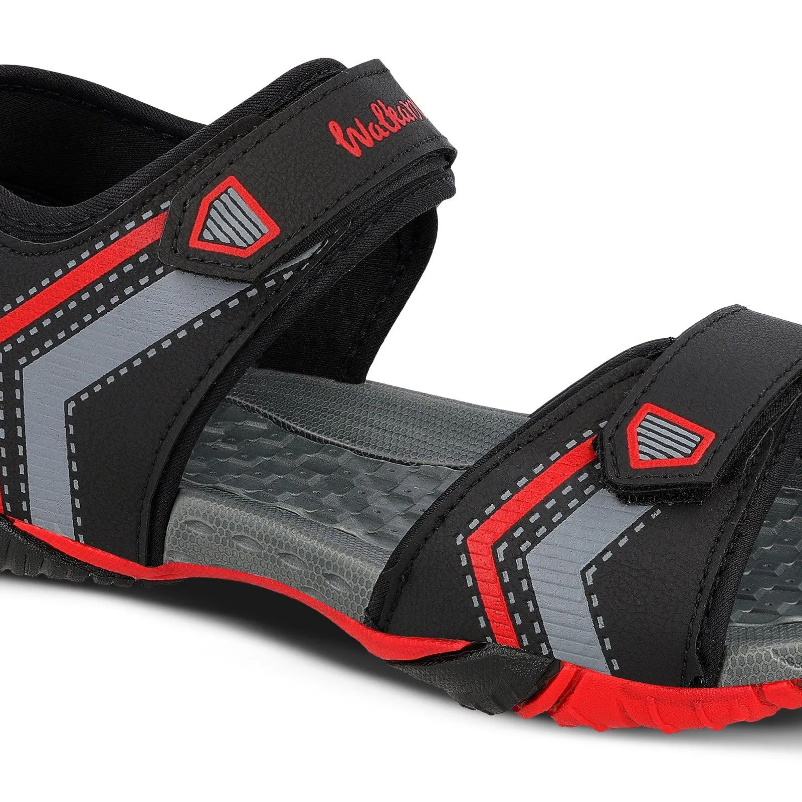 Men's Sports Sandal - WC4443 Black Red