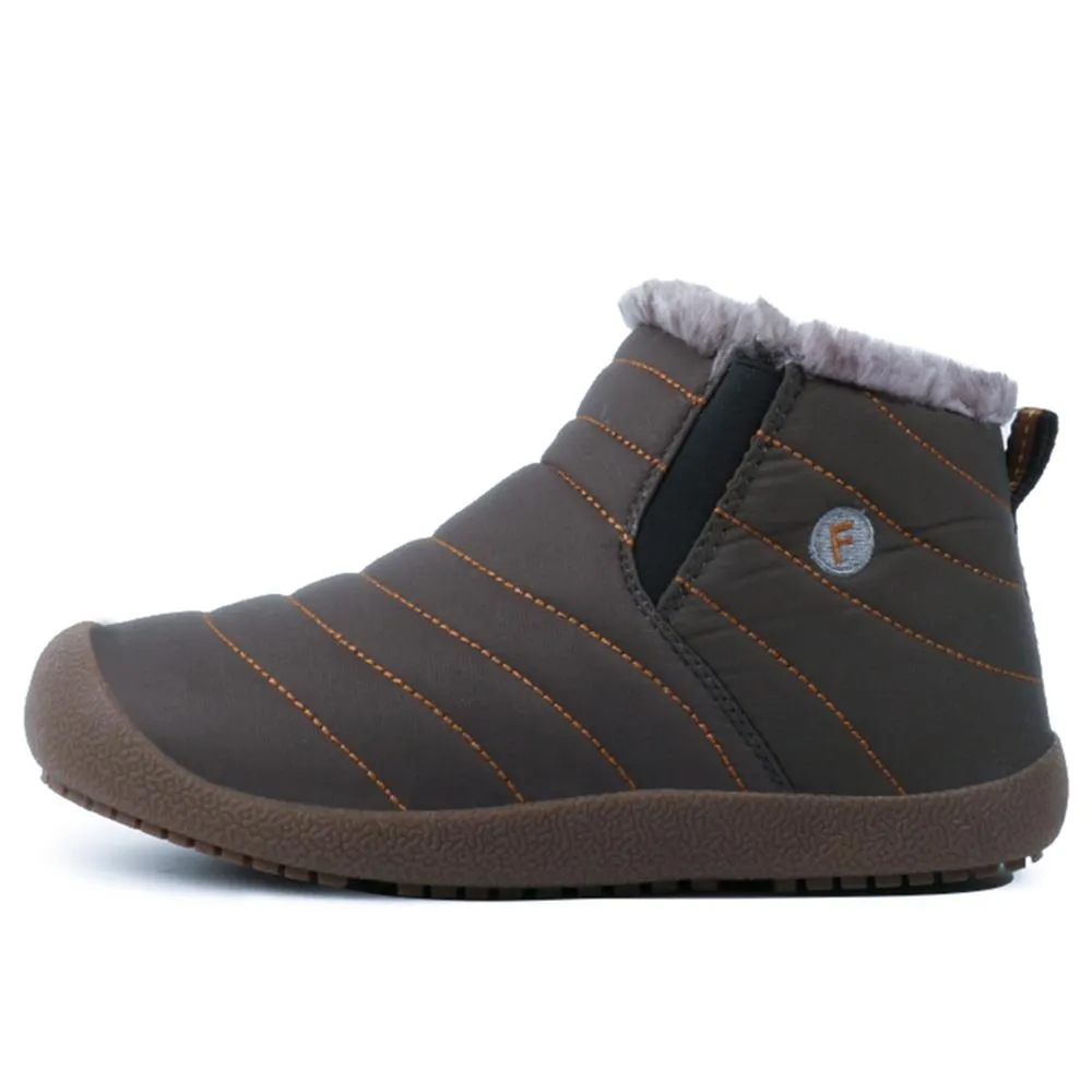 Men's Winter Snow Boots With Plush Lining