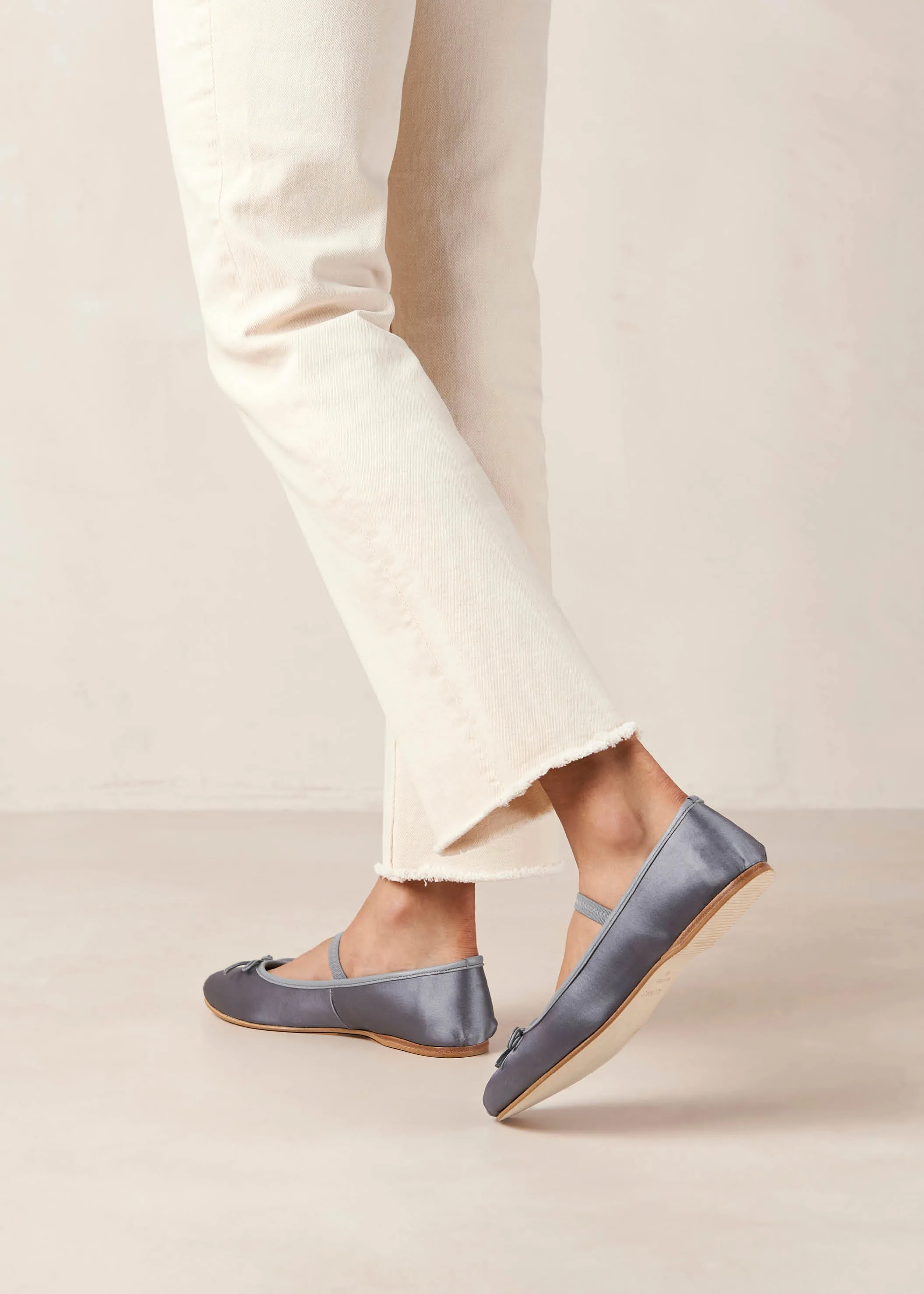 Odette Stone Grey Ballet Flats