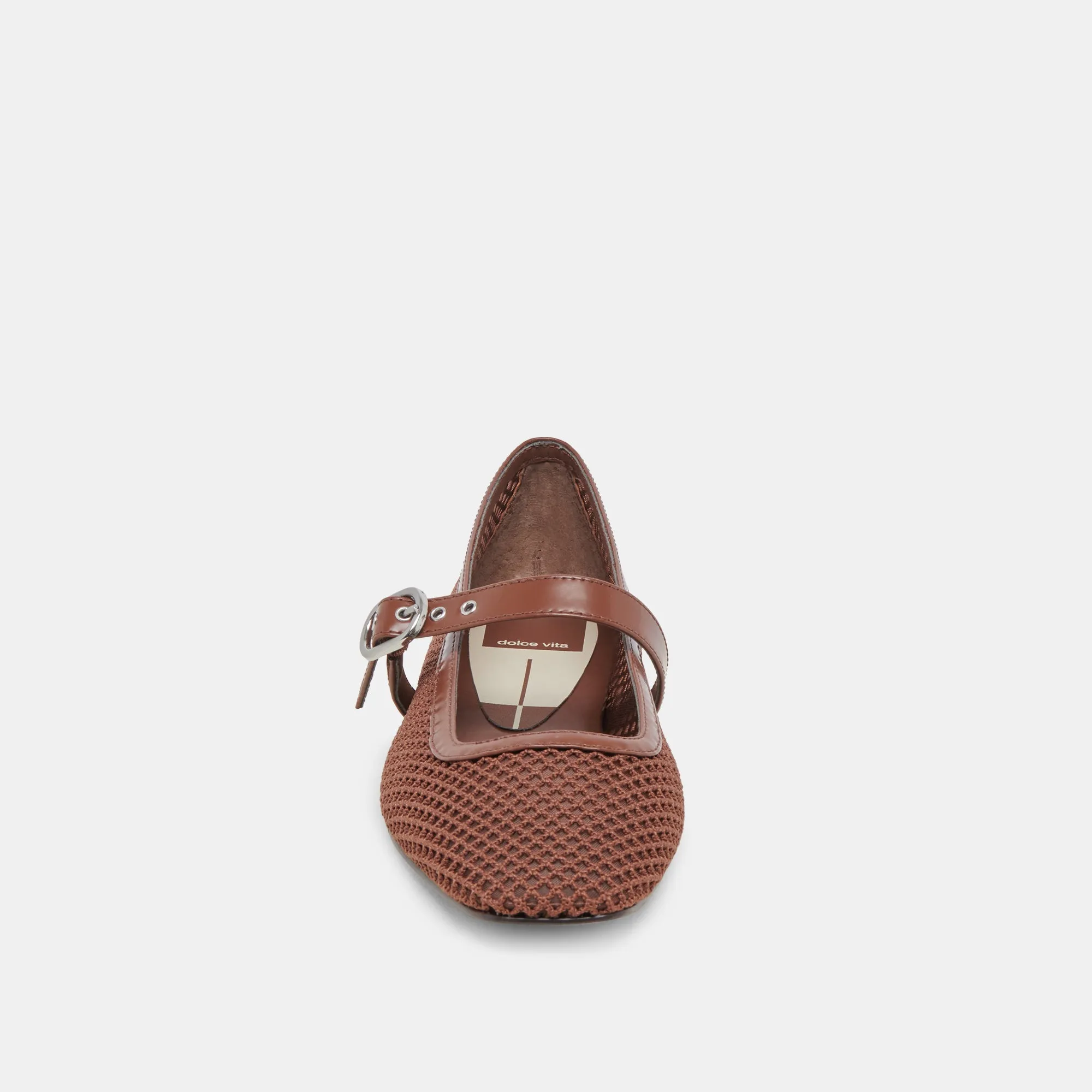 RODNI MESH BALLET FLATS TOFFEE WOVEN MESH