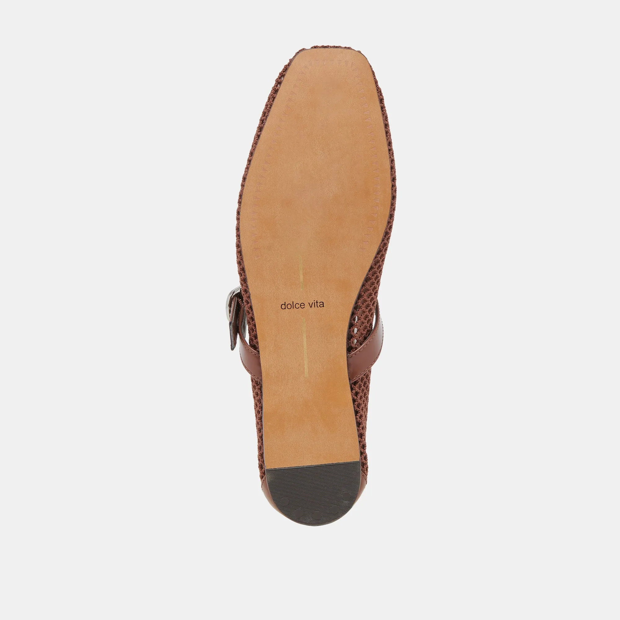 RODNI MESH BALLET FLATS TOFFEE WOVEN MESH