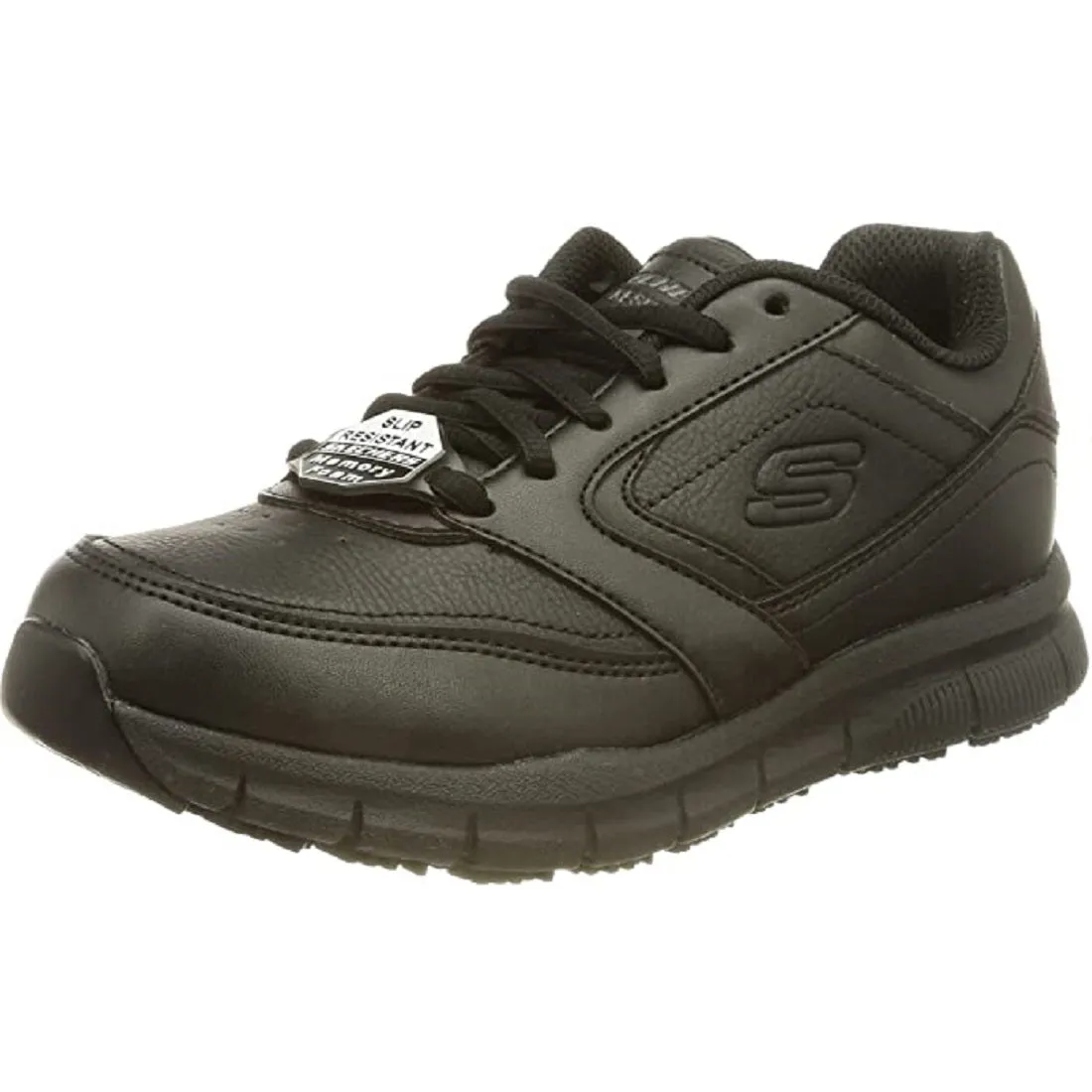 Scarpe da donna SKECHERS art. 77235EC/BLK sneakers nero casual e da lavoro