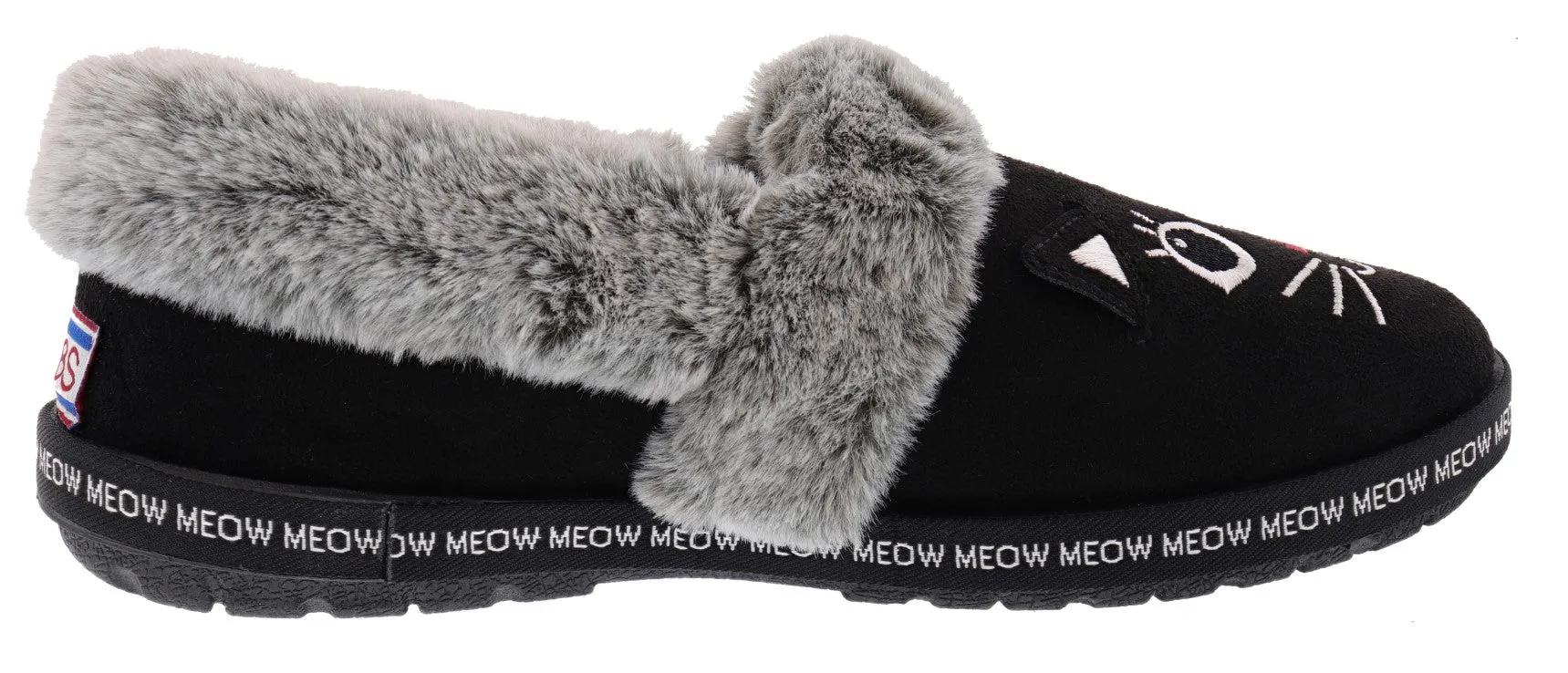 Skechers Bobs Women's Too Cozy- Meow Pajamas Memory Foam Slippers