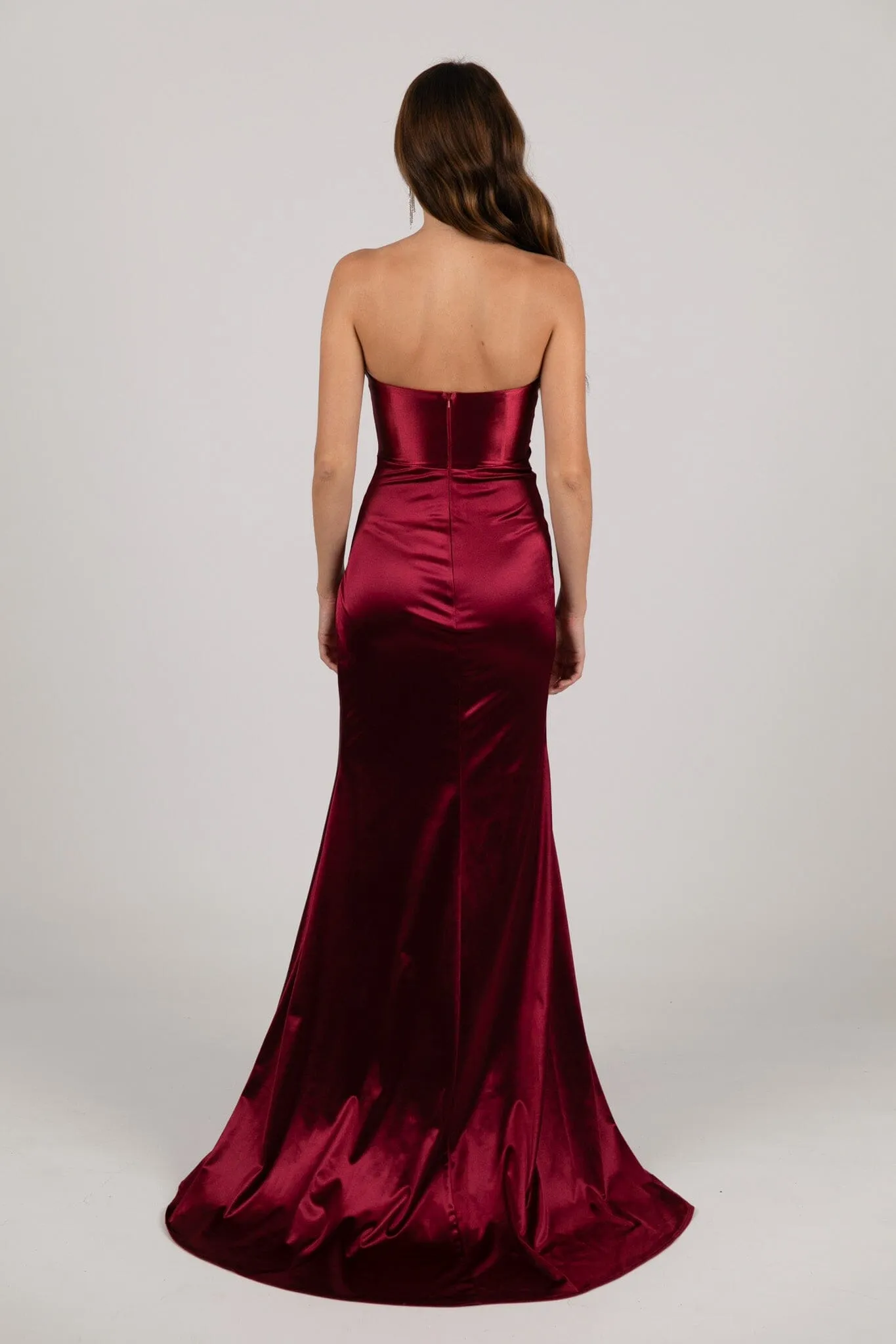 Zaria Gown - Burgundy